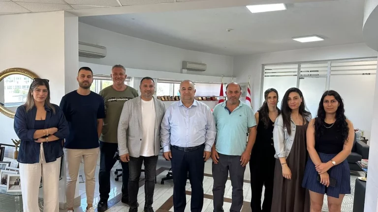 KTSYD Başkanı Özsoy ve yönetimi Birinci Medya'yı ziyaret ederek yeni yaşını kutladı